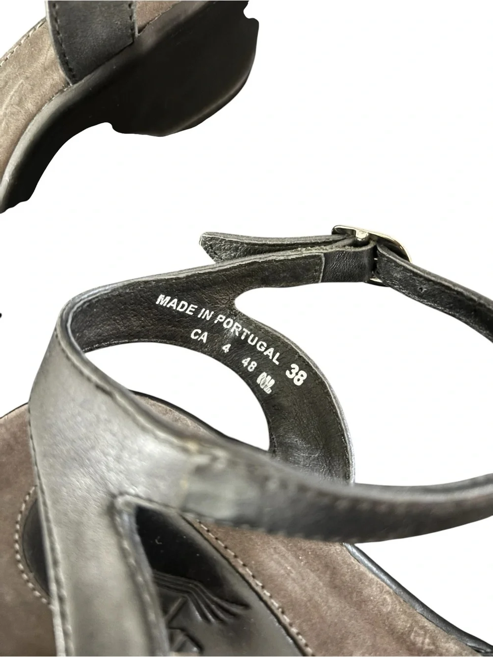 Dansko High Heel Sandals Women’s Size 38 US 7.5/8 Strappy Black Leather